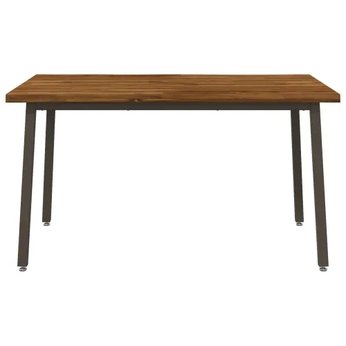 140 x 80 x 75 cm Čvrsto drvo akacije Prirodna i kava Pravokutni - Prirodno, kava 140 x 80 x 75 cm Živi rub Cijena