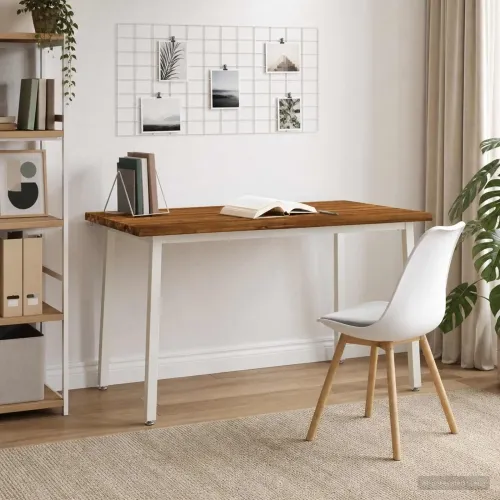140 x 80 x 75 cm Čvrsto drvo akacije Prirodna i bijela - Prirodna i bijela 140 x 80 x 75 cm Živi rub Cijena