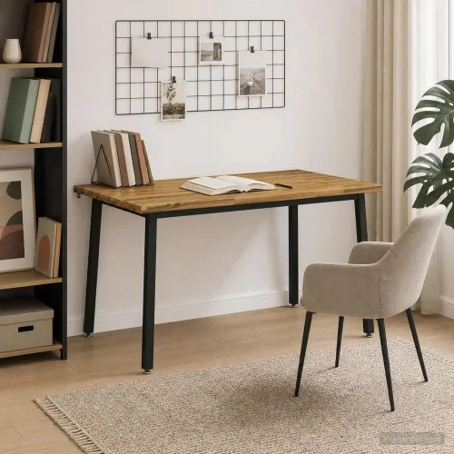 140 x 80 x 75 cm Čvrsto drvo akacije Bijela i crna Pravokutni - Bijela i crna 140 x 80 x 75 cm Živi rub Cijena