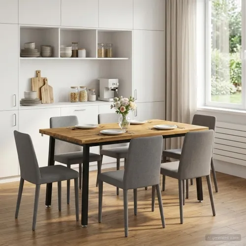 140 x 80 x 75 cm Čvrsto drvo akacije Bijela i crna Pravokutni - Bijela i crna 140 x 80 x 75 cm Živi rub Cijena
