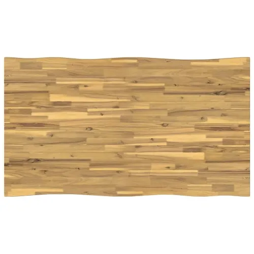 140 x 80 x 75 cm Čvrsto drvo akacije Bijela Pravokutni - Bijela 140 x 80 x 75 cm Živi rub Cijena