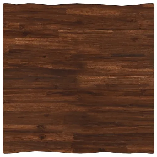90 x 90 x 75 cm Čvrsto drvo akacije Tamno smeđa i crna - tamno smeđa i crna 90 x 90 x 75 cm Živi rub Cijena