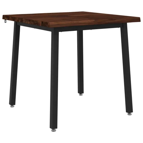 90 x 90 x 75 cm Čvrsto drvo akacije Tamno smeđa i crna - tamno smeđa i crna 90 x 90 x 75 cm Živi rub Cijena