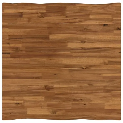 90 x 90 x 75 cm Čvrsto drvo akacije Prirodna i bijela - Prirodna i bijela 90 x 90 x 75 cm Živi rub Cijena