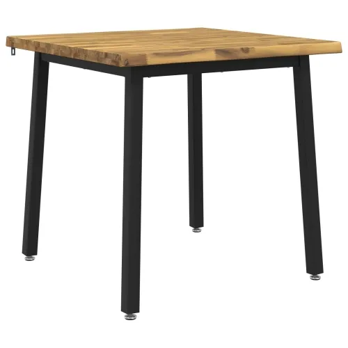 90 x 90 x 75 cm Čvrsto drvo akacije Bijela i crna Četvrtasti - Bijela i crna 90 x 90 x 75 cm Živi rub Cijena