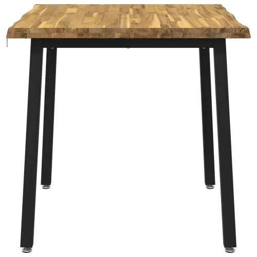 90 x 90 x 75 cm Čvrsto drvo akacije Bijela i crna Četvrtasti - Bijela i crna 90 x 90 x 75 cm Živi rub Cijena