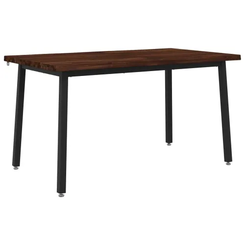 120 x 90 x 75 cm Čvrsto drvo akacije Tamno smeđa i crna - tamno smeđa i crna 120 x 90 x 75 cm Živi rub Cijena