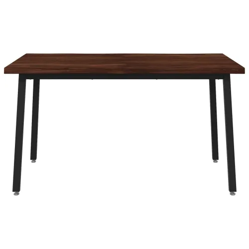 120 x 90 x 75 cm Čvrsto drvo akacije Tamno smeđa i crna - tamno smeđa i crna 120 x 90 x 75 cm Živi rub Cijena