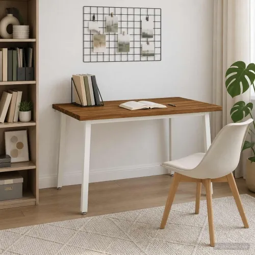 120 x 90 x 75 cm Čvrsto drvo akacije Prirodna i bijela - Prirodna i bijela 120 x 90 x 75 cm Živi rub Cijena