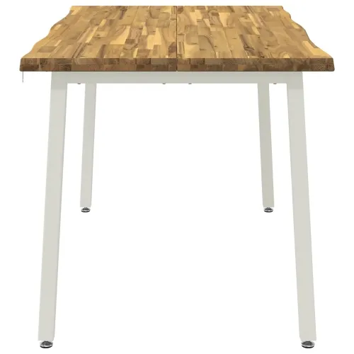 120 x 90 x 75 cm Čvrsto drvo akacije Bijela Pravokutni - Bijela 120 x 90 x 75 cm Živi rub Cijena