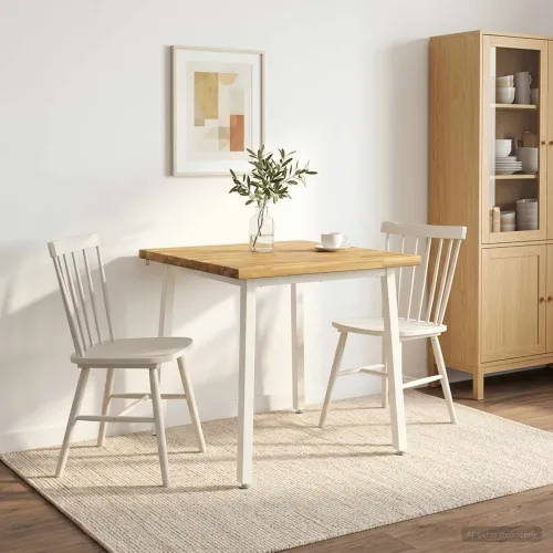 60 x 55 x 75 cm Čvrsto drvo akacije Bijela Pravokutni - Bijela 60 x 55 x 75 cm Četvrtasto Cijena