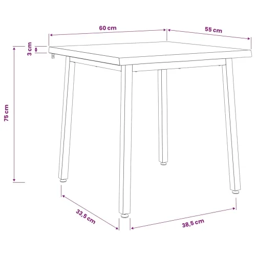 60 x 55 x 75 cm Čvrsto drvo akacije Bijela Pravokutni - Bijela 60 x 55 x 75 cm Četvrtasto Cijena