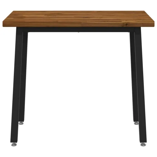 90 x 55 x 75 cm Čvrsto drvo akacije Prirodna i crna Pravokutni - Prirodna i crna 90 x 55 x 75 cm Četvrtasto Cijena