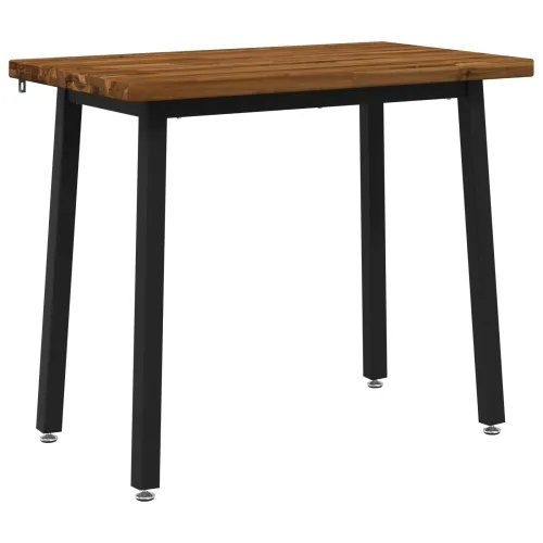90 x 55 x 75 cm Čvrsto drvo akacije Prirodna i crna Pravokutni - Prirodna i crna 90 x 55 x 75 cm Četvrtasto Cijena