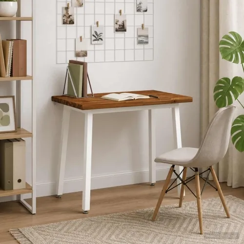 90 x 55 x 75 cm Čvrsto drvo akacije Prirodna i bijela - Prirodna i bijela 90 x 55 x 75 cm Četvrtasto Cijena