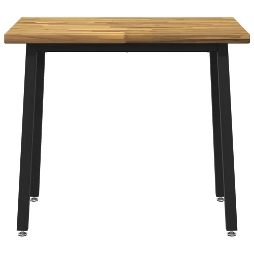 90 x 55 x 75 cm Čvrsto drvo akacije Bijela i crna Pravokutni - Bijela i crna 90 x 55 x 75 cm Četvrtasto Cijena
