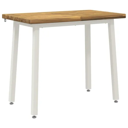 90 x 55 x 75 cm Čvrsto drvo akacije Bijela Pravokutni - Bijela 90 x 55 x 75 cm Četvrtasto Cijena