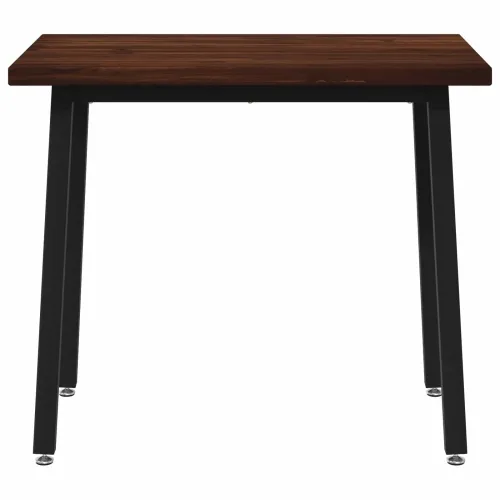 110 x 55 x 75 cm Čvrsto drvo akacije Tamno smeđa i crna - tamno smeđa i crna 110 x 55 x 75 cm Četvrtasto Cijena