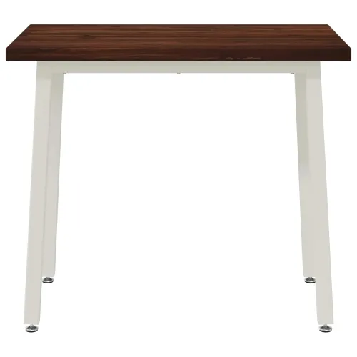 110 x 55 x 75 cm Čvrsto drvo akacije Tamno smeđa i bijela - tamno smeđe i bijele boje 110 x 55 x 75 cm Četvrtasto Cijena