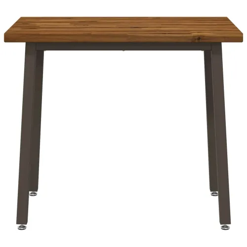 110 x 55 x 75 cm Čvrsto drvo akacije Prirodna i kava Pravokutni - Prirodno, kava 110 x 55 x 75 cm Četvrtasto Cijena