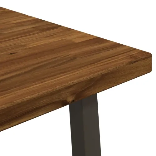 110 x 55 x 75 cm Čvrsto drvo akacije Prirodna i kava Pravokutni - Prirodno, kava 110 x 55 x 75 cm Četvrtasto Cijena