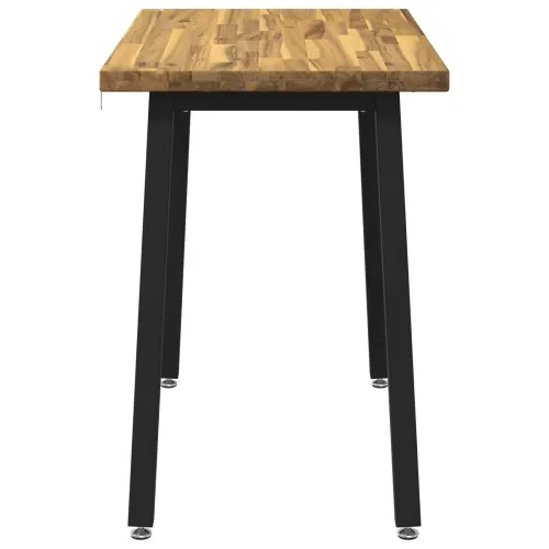 110 x 55 x 75 cm Čvrsto drvo akacije Bijela i crna Pravokutni - Bijela i crna 110 x 55 x 75 cm Četvrtasto Cijena