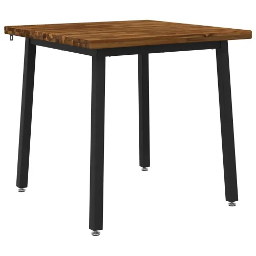 70 x 70 x 75 cm Čvrsto drvo akacije Prirodna i crna Četvrtasti - Prirodna i crna 70 x 70 x 75 cm Četvrtasto Cijena