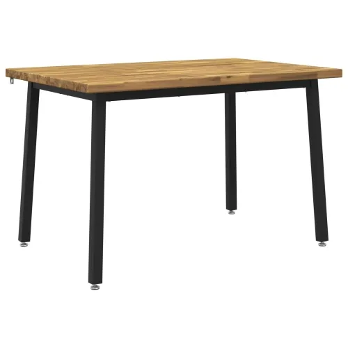 120 x 70 x 75 cm Čvrsto drvo akacije Bijela i crna Pravokutni - Bijela i crna 120 x 70 x 75 cm Četvrtasto Cijena