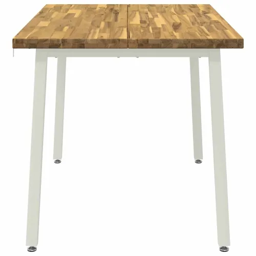 120 x 70 x 75 cm Čvrsto drvo akacije Bijela Pravokutni - Bijela 120 x 70 x 75 cm Četvrtasto Cijena