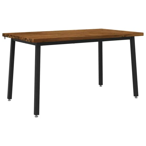 140 x 70 x 75 cm Čvrsto drvo akacije Prirodna i crna Pravokutni - Prirodna i crna 140 x 70 x 75 cm Četvrtasto Cijena