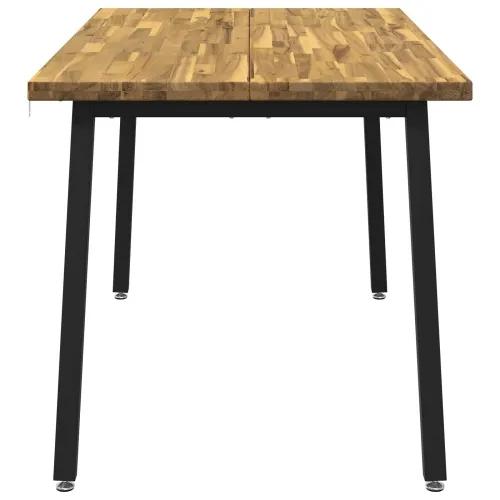 140 x 70 x 75 cm Čvrsto drvo akacije Bijela i crna Pravokutni - Bijela i crna 140 x 70 x 75 cm Četvrtasto Cijena