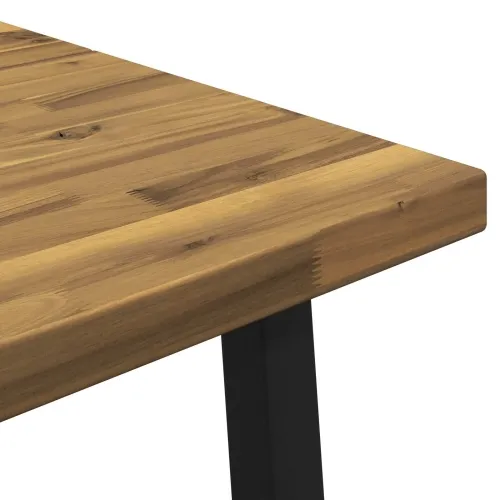 140 x 70 x 75 cm Čvrsto drvo akacije Bijela i crna Pravokutni - Bijela i crna 140 x 70 x 75 cm Četvrtasto Cijena