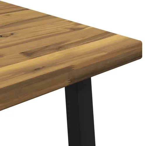 80 x 80 x 75 cm Čvrsto drvo akacije Bijela i crna Četvrtasti - Bijela i crna 80 x 80 x 75 cm Četvrtasto Cijena