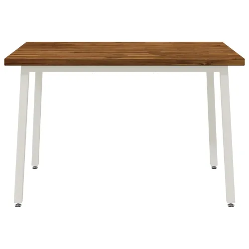120 x 80 x 75 cm Čvrsto drvo akacije Prirodna i bijela - Prirodna i bijela 120 x 80 x 75 cm Četvrtasto Cijena
