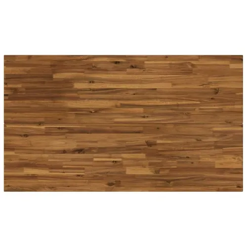 140 x 80 x 75 cm Čvrsto drvo akacije Prirodna i bijela - Prirodna i bijela 140 x 80 x 75 cm Četvrtasto Cijena