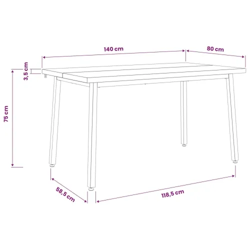 140 x 80 x 75 cm Čvrsto drvo akacije Bijela Pravokutni - Bijela 140 x 80 x 75 cm Četvrtasto Cijena