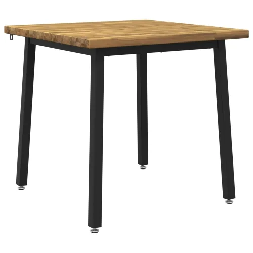 90 x 90 x 75 cm Čvrsto drvo akacije Bijela i crna Četvrtasti - Bijela i crna 90 x 90 x 75 cm Četvrtasto Cijena