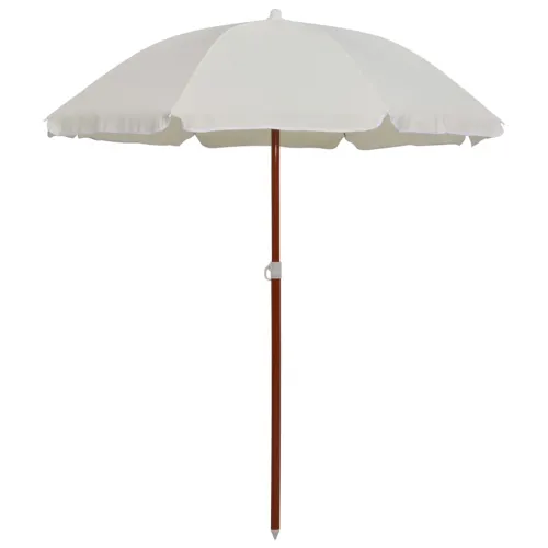 Vrtni suncobran s čeličnim stupom 180 cm boja pijeska - Pijesak 180 cm 1 Pijesak Cijena