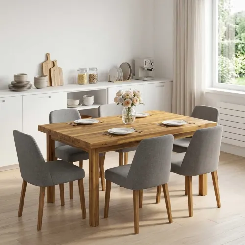 Pravokutni stolni vrh 90 x 60 x 3,2 cm Pravokutni - Bijela 90 x 60 x 3,2 cm Živi rub 1 strana Cijena