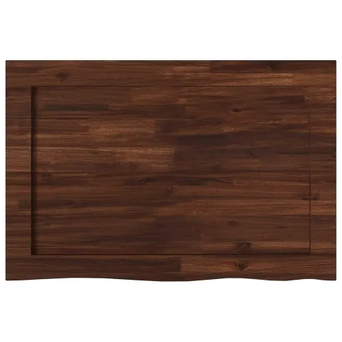 Pravokutni stolni vrh 110 x 60 x 3,2 cm Pravokutni - Tamno smeđa 110 x 60 x 3,2 cm Živi rub 1 strana Cijena