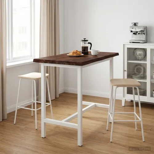 Pravokutni stolni vrh 120 x 40 x 3,2 cm Pravokutni - Tamno smeđa 120 x 40 x 3,2 cm Živi rub 2 strane Cijena
