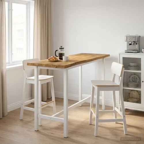 Pravokutni stolni vrh 160 x 40 x 3 cm Pravokutni - Bijela 160 x 40 x 3,2 cm Živi rub 2 strane Cijena