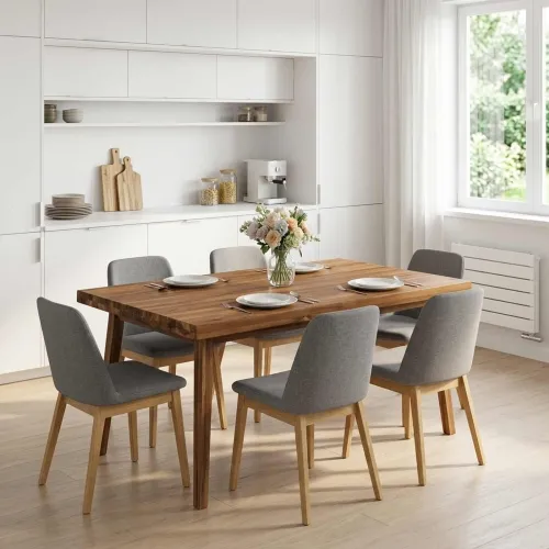 Pravokutni stolni vrh 70 x 60 x 3,2 cm Pravokutni - Prirodna 70 x 60 x 3,2 cm Živi rub 2 strane Cijena