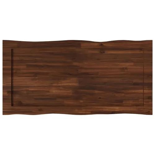 Pravokutni stolni vrh 110 x 60 x 3 cm Pravokutni - Tamno smeđa 110 x 60 x 3,2 cm Živi rub 2 strane Cijena