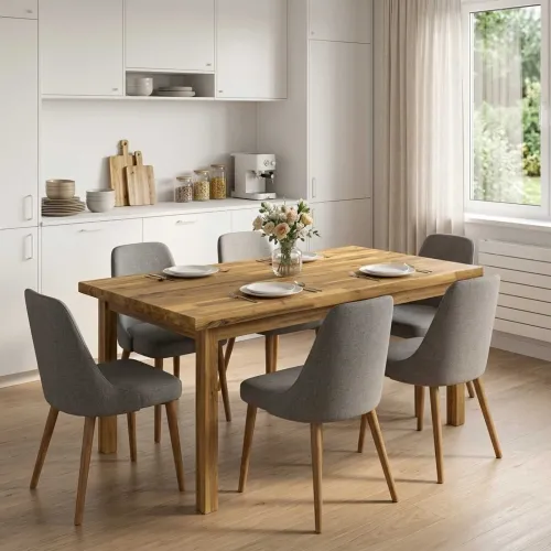Pravokutni stolni vrh 110 x 60 x 3,2 cm Pravokutni - Bijela 110 x 60 x 3,2 cm Živi rub 2 strane Cijena