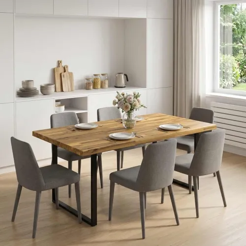 Pravokutni stolni vrh 120 x 60 x 3,2 cm Pravokutni - Bijela 120 x 60 x 3,2 cm Živi rub 2 strane Cijena