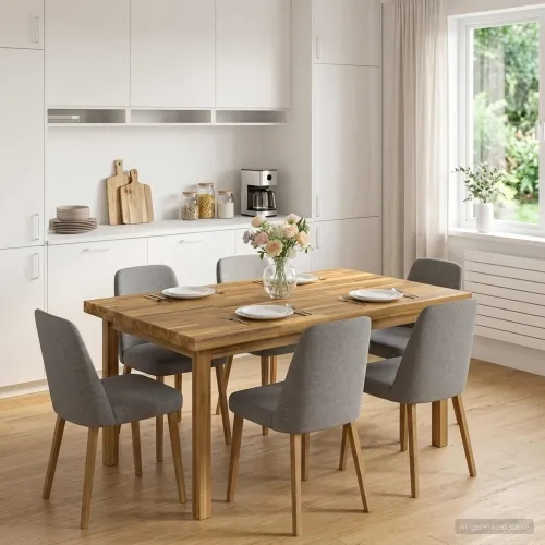 Pravokutni stolni vrh 70 x 70 x 3,2 cm Četvrtasti - Bijela 70 x 70 x 3,2 cm Živi rub 2 strane Cijena