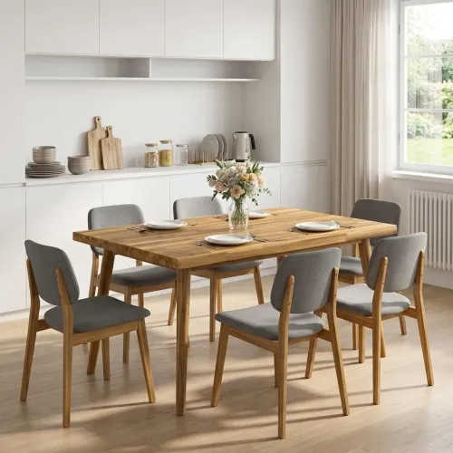 Pravokutni stolni vrh 90 x 90 x 3,2 cm Četvrtasti - Bijela 90 x 90 x 3,2 cm Živi rub 2 strane Cijena