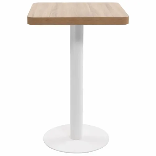 Bistro stol svjetlosmeđi 50 x 50 cm MDF - svijetlo smeđa i bijela 50 x 50 x 75 cm 1 Cijena