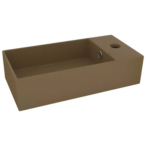 Kupaonski Lavabo - Umivaonik keramički mat krem - Krema Cijena